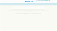 Desktop Screenshot of kossori.info